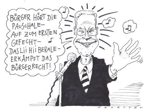 Cartoon: o.t. (medium) by Andreas Prüstel tagged westerwelle,fdp,guido westerwelle,fdp,guido,westerwelle