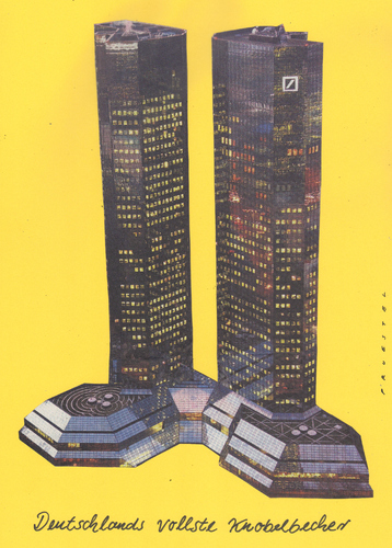 Cartoon: o.t. (medium) by Andreas Prüstel tagged deutschebank,frankfurtammain,stiefel