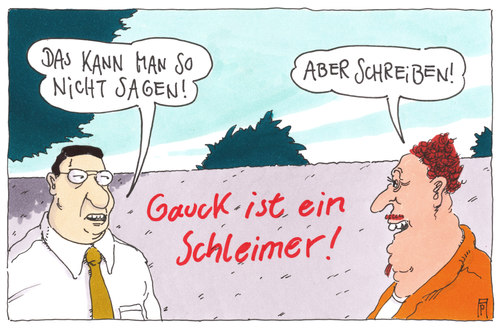 Cartoon: pastor freiheit (medium) by Andreas Prüstel tagged bundespräsident,joachim,gauck,freiheit,schleimerei,anbiederung,pastor,cartoon,karikatur,andreas,prüstel,bundespräsident,joachim,gauck,freiheit,schleimerei,anbiederung,pastor,cartoon,karikatur,andreas,prüstel