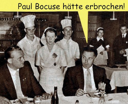 Cartoon: paul bocuse (medium) by Andreas Prüstel tagged paul,bocuse,meisterkoch,kochkünstler,cartoon,collage,andreas,pruestel,paul,bocuse,meisterkoch,kochkünstler,cartoon,collage,andreas,pruestel