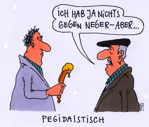 Cartoon: pegidaistisch (medium) by Andreas Prüstel tagged pegida,dresden,ausländerfeindlichkeit,interview,tv,rundfunk,bockwurst,senf,cartoon,karikatur,andreas,pruestel,pegida,dresden,ausländerfeindlichkeit,interview,tv,rundfunk,bockwurst,senf,cartoon,karikatur,andreas,pruestel