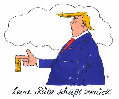 Cartoon: peng (medium) by Andreas Prüstel tagged usa,trump,nra,rede,anschläge,paris,cartoon,karikatur,andreas,pruestel,usa,trump,nra,rede,anschläge,paris,cartoon,karikatur,andreas,pruestel