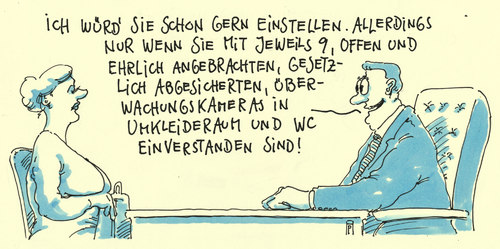 Cartoon: personalüberwachung (medium) by Andreas Prüstel tagged videoüberwachung,betriebe,unternehmen,gestzesvorlage,videoüberwachung,betriebe,unternehmen,gestzesvorlage