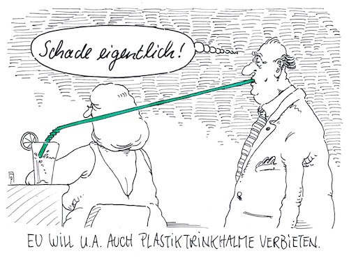 Cartoon: plastikverbote (medium) by Andreas Prüstel tagged eu,parlament,abstimmung,plastikverbote,plastiktrinkhalme,cartoon,karikatur,andreas,pruestel,eu,parlament,abstimmung,plastikverbote,plastiktrinkhalme,cartoon,karikatur,andreas,pruestel