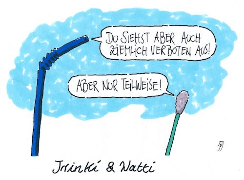 Cartoon: plastikverdrängung (medium) by Andreas Prüstel tagged eu,plastikverbote,trinkhalme,wattestäbchen,cartoon,karikatur,andreas,pruestel,eu,plastikverbote,trinkhalme,wattestäbchen,cartoon,karikatur,andreas,pruestel