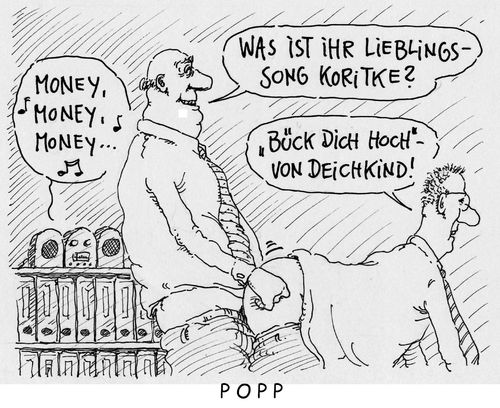 Cartoon: popp (medium) by Andreas Prüstel tagged pop,poppen,songs,chef,angestellter,abba,deichkind,cartoon,karikatur,andreas,pruestel,pop,poppen,songs,chef,angestellter,abba,deichkind,cartoon,karikatur,andreas,pruestel