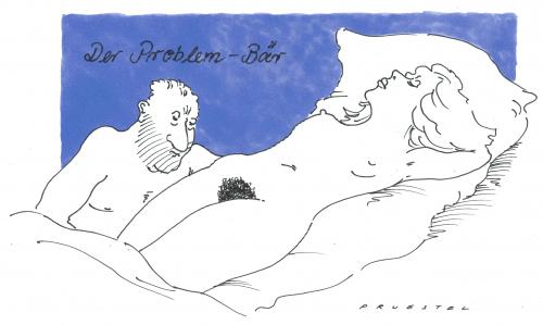 Cartoon: problem (medium) by Andreas Prüstel tagged sexprobleme,sexprobleme,probleme,sex,geschlechtsverkehr,mann,frau,attraktivität,hygiene,schambehaarung,schamhaar,geschlechtsteil,geschlecht,ästhetik,gesellschaft,trend,schönheitsideal,schönheit,lust,leidenschaft,lustöter,haare,behaarung,natur,biologie,ideal,rasur,rasieren,intimrasur,vorlieben