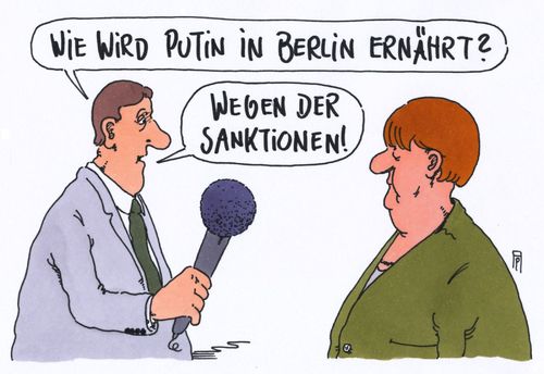 Cartoon: putin-besuch (medium) by Andreas Prüstel tagged russland,deutschland,eu,putin,sanktionen,angela,merkel,berlin,cartoon,karikatur,andreas,pruestel,russland,deutschland,eu,putin,sanktionen,angela,merkel,berlin,cartoon,karikatur,andreas,pruestel