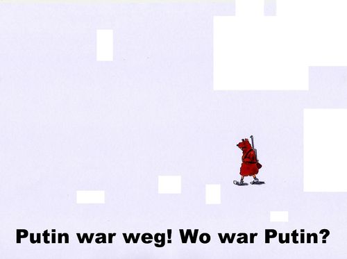 Cartoon: putin war weg (medium) by Andreas Prüstel tagged wladimir,putin,russland,russischer,bär,jagd,waffen,cartoon,karikatur,andreas,pruestel,wladimir,putin,russland,russischer,bär,jagd,waffen,cartoon,karikatur,andreas,pruestel