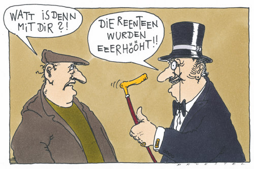 Cartoon: rentner (medium) by Andreas Prüstel tagged andreas,karikatur,cartoon,senioren,rente,rentenerhöhung,pruestel,rentner,rentner,rentenerhöhung,rente,senioren,cartoon,karikatur,andreas,pruestel