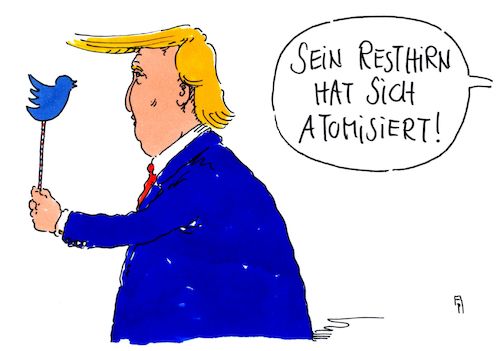 Cartoon: rest (medium) by Andreas Prüstel tagged usa,trump,iran,atomabkommen,ausstieg,resthirn,cartoon,karikatur,andreas,pruestel,usa,trump,iran,atomabkommen,ausstieg,resthirn,cartoon,karikatur,andreas,pruestel