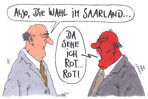 Cartoon: saarwahl (medium) by Andreas Prüstel tagged saarland,landtagswahlen,spd,linke,cartoon,karikatur,andreas,pruestel,saarland,landtagswahlen,spd,linke,cartoon,karikatur,andreas,pruestel