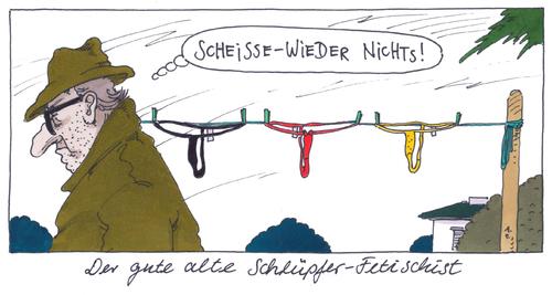 Cartoon: schmale zeiten (medium) by Andreas Prüstel tagged fetisch,fetischismus,fetischist,damenunterwäsche,schlüpfer,stringtanga,mode,fetisch,fetischismus,fetischist,damenunterwäsche,schlüpfer,stringtanga,mode