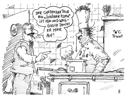 Cartoon: schöner essen (medium) by Andreas Prüstel tagged restaurant,küche,koch,kochen,fachzeitschrift,chefredakteur,cartoon,collage,andreas,pruestel,restaurant,küche,koch,kochen,fachzeitschrift,chefredakteur,cartoon,collage,andreas,pruestel