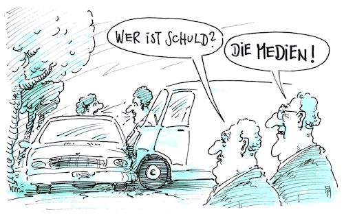 Cartoon: schuldfrage (medium) by Andreas Prüstel tagged medien,medienschelte,cartoon,karikatur,andreas,pruestel,medien,medienschelte,cartoon,karikatur,andreas,pruestel