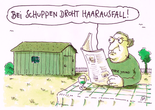 Cartoon: schuppen (medium) by Andreas Prüstel tagged schuppen,haarausfall,alter,cartoon,karikatur,andreas,pruestel,schuppen,haarausfall,alter,cartoon,karikatur,andreas,pruestel