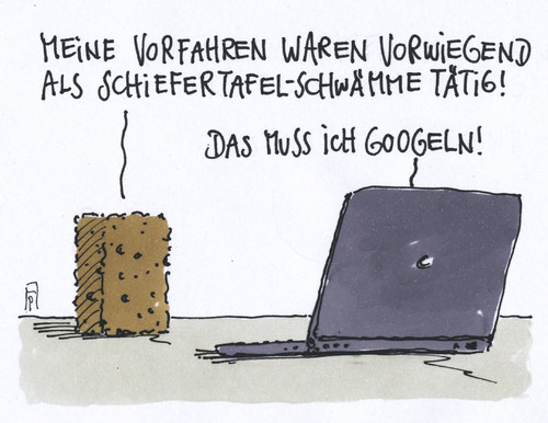 Cartoon: schwamm drüber (medium) by Andreas Prüstel tagged schule,schwamm,tafelschwamm,schiefertafel,laptop,suchmaschine,googeln,google,cartoon,karikatur,andreas,pruestel,schule,schwamm,tafelschwamm,schiefertafel,laptop,suchmaschine,googeln,google,cartoon,karikatur,andreas,pruestel