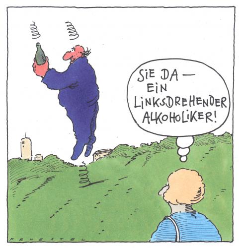 Cartoon: selten (medium) by Andreas Prüstel tagged alkoholismus,alkohol,alkoholismus,alkoholiker,sucht,süchtig,süchtiger,abhängigkeit,abhängig,suchtverhalten,droge,krankheit,krank,hilfe,links,rechts,linkshänder,bier,flasche,depression,verzweiflung,einsamkeit