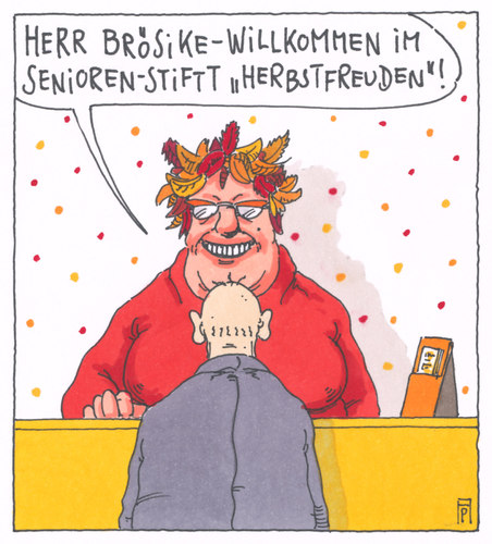 Cartoon: seniorenstift (medium) by Andreas Prüstel tagged denioren,rentner,seniorenstift,herbst,herbstfreuden,cartoon,karikatur,andreas,prüstel,denioren,rentner,seniorenstift,herbst,herbstfreuden,cartoon,karikatur,andreas,prüstel