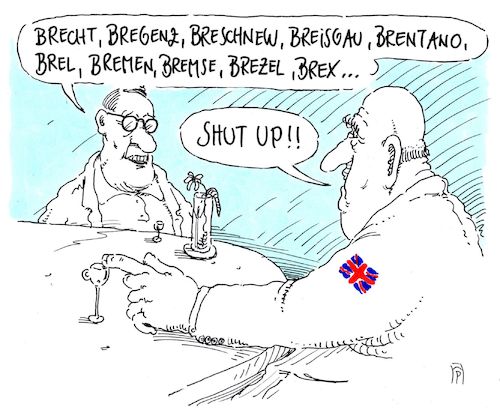 Cartoon: shut up! (medium) by Andreas Prüstel tagged brexit,chaos,überdruß,cartoon,karikatur,andreas,pruestel,brexit,chaos,überdruß,cartoon,karikatur,andreas,pruestel