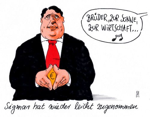 Cartoon: sigmar aufsichtsrat (medium) by Andreas Prüstel tagged sigmar,gabriel,spd,aufsichtsrat,siemens,alstrom,cartoon,karikatur,andreas,pruestel,sigmar,gabriel,spd,aufsichtsrat,siemens,alstrom,cartoon,karikatur,andreas,pruestel