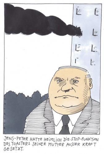 Cartoon: sohnemann (medium) by Andreas Prüstel tagged mutter,sohn,toaster
