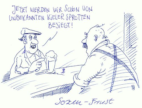 Cartoon: sprotten (medium) by Andreas Prüstel tagged schleswig,holstein,landtagswahlen,cdu,daniel,günther,albig,spd,niederlage,cartoon,karikatur,andreas,pruestel,schleswig,holstein,landtagswahlen,cdu,daniel,günther,albig,spd,niederlage,cartoon,karikatur,andreas,pruestel