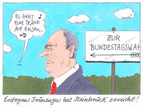 Cartoon: steinbrück (medium) by Andreas Prüstel tagged peer,steinbrück,rührung,tränen,tränengas,bundestagswahl,kanzlerkandidat,spd,erdogan,türkei,polizeieinsätze,vilksaufstand,demokratie,peer,steinbrück,rührung,tränen,tränengas,bundestagswahl,kanzlerkandidat,spd,erdogan,türkei,polizeieinsätze,vilksaufstand,demokratie