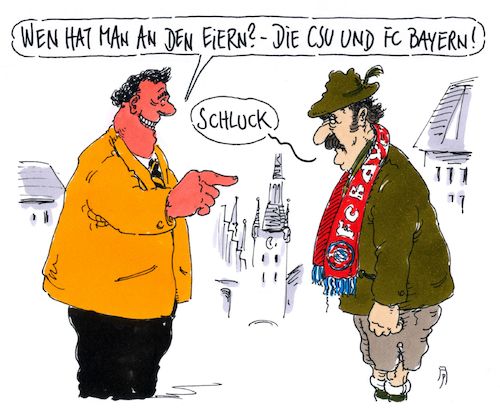 Cartoon: sterne des südens (medium) by Andreas Prüstel tagged bayernwahl,umfragewerte,csu,bundesliga,fc,bayern,münchen,cartoon,karikatur,andreas,pruestel,bayernwahl,umfragewerte,csu,bundesliga,fc,bayern,münchen,cartoon,karikatur,andreas,pruestel