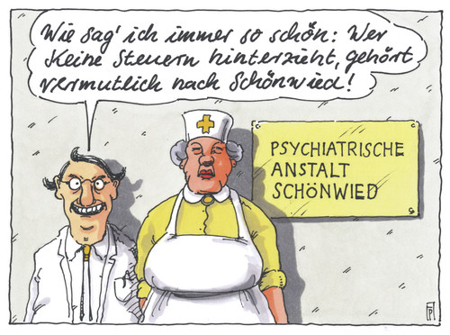 Cartoon: steuerhinterzieher (medium) by Andreas Prüstel tagged pruestel,andreas,karikatur,cartoon,steuerhinterziehung,steuern,anstalt,psychiatrische,psychiatrie,steuerhinterzieher,steuern,steuerhinterziehung,steuerhinterzieher,psychiatrie,psychiatrische,anstalt,cartoon,karikatur,andreas,pruestel