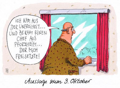 Cartoon: systemwechsel (medium) by Andreas Prüstel tagged dritter,oktober,einheitstag,übernahme,job,arbeitslosigkeit,cartoon,karikatur,andreas,pruestel,dritter,oktober,einheitstag,übernahme,job,arbeitslosigkeit,cartoon,karikatur,andreas,pruestel