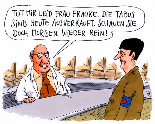 Cartoon: tabus (medium) by Andreas Prüstel tagged afd,frauke,petry,tabu,tabubrüche,methode,rechtspopulismus,cartoon,karikatur,andreas,pruestel,afd,frauke,petry,tabu,tabubrüche,methode,rechtspopulismus,cartoon,karikatur,andreas,pruestel