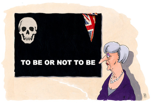 Cartoon: theresa may (medium) by Andreas Prüstel tagged uk,theresa,may,konservative,misstrauensvotum,abstimmung,shakespeare,cartoon,karikatur,andreas,pruestel,uk,theresa,may,konservative,misstrauensvotum,abstimmung,shakespeare,cartoon,karikatur,andreas,pruestel