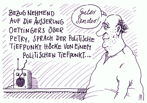 Cartoon: tiefpunkte (medium) by Andreas Prüstel tagged oettinger,petry,höcke,afd,cartoon,karikatur,andreas,pruestel,oettinger,petry,höcke,afd,cartoon,karikatur,andreas,pruestel
