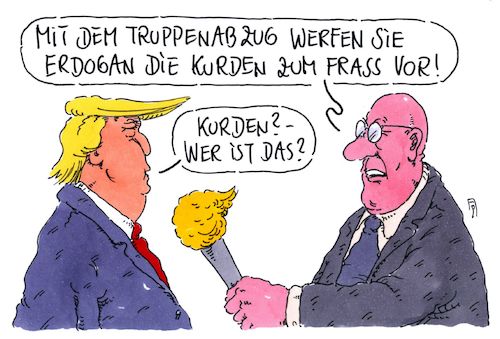 Cartoon: truppenabzug (medium) by Andreas Prüstel tagged usa,trump,syrien,is,truppenabzug,kurden,erdogan,cartoon,karikatur,andreas,pruestel,usa,trump,syrien,is,truppenabzug,kurden,erdogan,cartoon,karikatur,andreas,pruestel