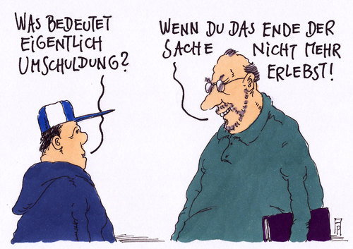 Cartoon: umschuldung (medium) by Andreas Prüstel tagged umschuldung,griechenland,europa,eu,schüler,schule,staatsverschuldung,euro,karikatur,cartoon,lehrer,andreas,pruestel,griechenland,umschuldung,eu,europa,euro,staatsverschuldung,schule,schüler,lehrer,cartoon,karikatur,andreas,pruestel