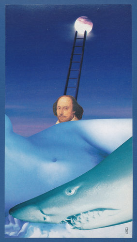 Cartoon: Universum S (medium) by Andreas Prüstel tagged william,shakespeare,collage,andreas,pruestel,william,shakespeare,collage,andreas,pruestel