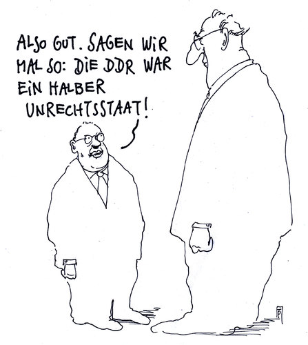 Cartoon: unrechtsstaat (medium) by Andreas Prüstel tagged pruestel,andreas,karikatur,cartoon,diktatur,unrechtsstaat,ddr,linke,die,gysi,gregor,gregor,gysi,die,linke,ddr,unrechtsstaat,diktatur,cartoon,karikatur,andreas,pruestel