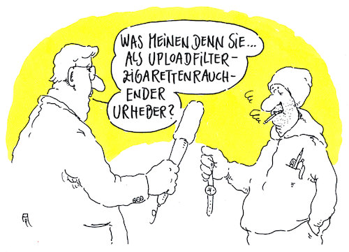 Cartoon: urheberrechtsreform (medium) by Andreas Prüstel tagged eu,urheberrechtsreform,internet,uploadfilter,cartoon,karikatur,andreas,pruestel,eu,urheberrechtsreform,internet,uploadfilter,cartoon,karikatur,andreas,pruestel