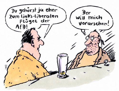 Cartoon: verarschen (medium) by Andreas Prüstel tagged afd,rechtspopulismus,rechtsradikalismus,linksliberal,parteiflügel,cartoon,karikatur,andreas,pruestel,afd,rechtspopulismus,rechtsradikalismus,linksliberal,parteiflügel,cartoon,karikatur,andreas,pruestel