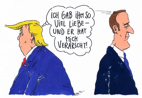 Cartoon: viel liebe (medium) by Andreas Prüstel tagged usa,frankreich,trump,macron,zuneigung,distanz,kritik,cartoon,karikatur,andreas,pruestel,usa,frankreich,trump,macron,zuneigung,distanz,kritik,cartoon,karikatur,andreas,pruestel