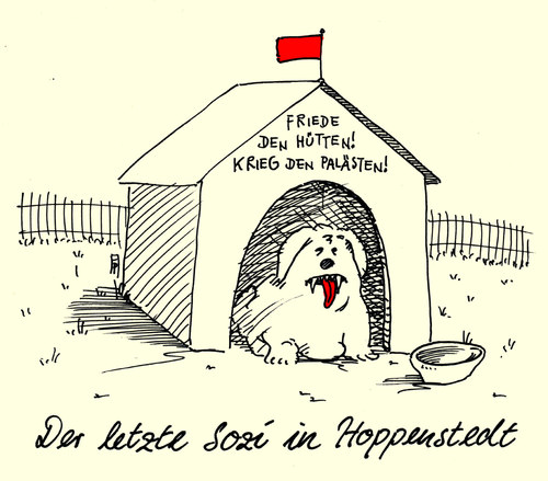 Cartoon: wahlkämpfer (medium) by Andreas Prüstel tagged spd,wahlkampf,sozi,hund,hundehütte,georg,büchner,cartoon,karikatur,andreas,pruestel,spd,wahlkampf,sozi,hund,hundehütte,georg,büchner,cartoon,karikatur,andreas,pruestel