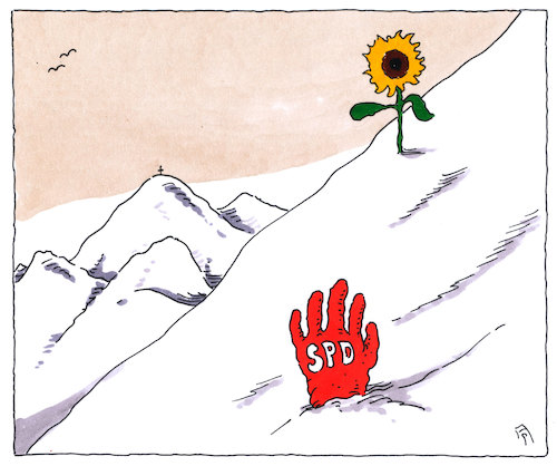 Cartoon: winterbild (medium) by Andreas Prüstel tagged winter,scheechaos,umfragewerte,grüne,spd,cartoon,karikatur,andreas,pruestel,winter,scheechaos,umfragewerte,grüne,spd,cartoon,karikatur,andreas,pruestel