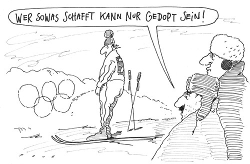 Cartoon: winterspiele (medium) by Andreas Prüstel tagged winterolympiade,winterspiele,sotschi,russland,skisport,doping,cartoon,karikatur,andreas,pruestel,winterolympiade,winterspiele,sotschi,russland,skisport,doping,cartoon,karikatur,andreas,pruestel