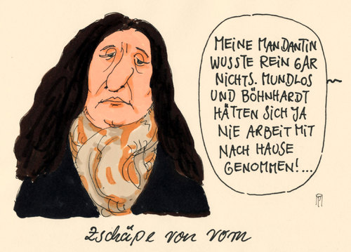 Cartoon: zschäpe aussage (medium) by Andreas Prüstel tagged beate,zschäpe,nsu,prozess,aussage,rechtsradikal,neonazis,cartoon,karikatur,andreas,pruestel,beate,zschäpe,nsu,prozess,aussage,rechtsradikal,neonazis,cartoon,karikatur,andreas,pruestel