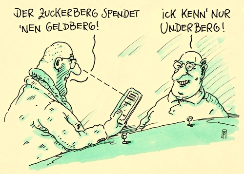 Cartoon: zuckerberg (medium) by Andreas Prüstel tagged zuckerberg,facebook,vermögensspende,stiftung,internet,underberg,cartoon,karikatur,andreas,pruestel,zuckerberg,facebook,vermögensspende,stiftung,internet,underberg,cartoon,karikatur,andreas,pruestel