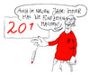 Cartoon: 2015 (small) by Andreas Prüstel tagged silvester,jahreswechsel,neujahr,pause,fünfzehn,innehaltem,cartoon,karikatur,andreas,pruestel