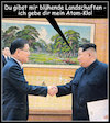 Cartoon: ... (small) by Andreas Prüstel tagged nordkorea,südkorea,vereinigung,kim,jong,un,moon,cartoon,collage,andreas,pruestel