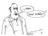 Cartoon: aber (small) by Andreas Prüstel tagged fremdenfeindlichkeit,fremdenhass,flüchtlinge,flüchtlingszustrom,besorgte,bürger,cartoon,karikatur,andreas,pruestel