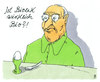 Cartoon: alfred biolek (small) by Andreas Prüstel tagged bioeier,umdeklariering,bioprodukte,verbrauchertäuschung,alfred,biolek,cartoon,karikatur